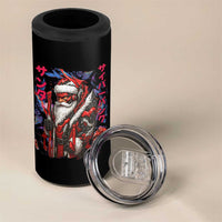 Christmas Cyberpunk Santa 4 in 1 Can Cooler Tumbler Japanese Xmas Techwear Manga Anime - Wonder Print Shop