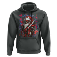 Christmas Cyberpunk Santa Hoodie Japanese Xmas Techwear Manga Anime - Wonder Print Shop