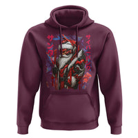 Christmas Cyberpunk Santa Hoodie Japanese Xmas Techwear Manga Anime - Wonder Print Shop