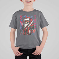 Christmas Cyberpunk Santa T Shirt For Kid Japanese Xmas Techwear Manga Anime - Wonder Print Shop