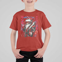Christmas Cyberpunk Santa T Shirt For Kid Japanese Xmas Techwear Manga Anime - Wonder Print Shop