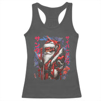 Christmas Cyberpunk Santa Racerback Tank Top Japanese Xmas Techwear Manga Anime - Wonder Print Shop