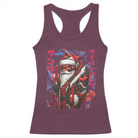 Christmas Cyberpunk Santa Racerback Tank Top Japanese Xmas Techwear Manga Anime - Wonder Print Shop