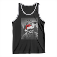 Funny Bigfoot Santas Sleigh Selfie Christmas Tank Top - Wonder Print Shop
