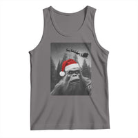 Funny Bigfoot Santas Sleigh Selfie Christmas Tank Top - Wonder Print Shop