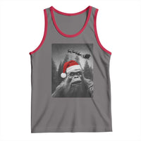 Funny Bigfoot Santas Sleigh Selfie Christmas Tank Top - Wonder Print Shop
