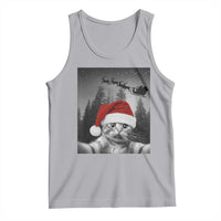 Funny Cat Selfie With Santas Sleigh Christmas Tank Top - Wonder Print Shop