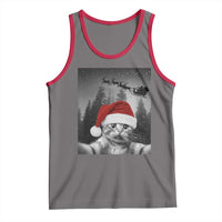 Funny Cat Selfie With Santas Sleigh Christmas Tank Top - Wonder Print Shop