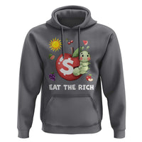 Funny Eat The Rich Hoodie Hungry Caterpillar Fruit Social Activist