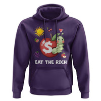 Funny Eat The Rich Hoodie Hungry Caterpillar Fruit Social Activist