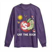 Funny Eat The Rich Long Sleeve Shirt Hungry Caterpillar Fruit Social Activist