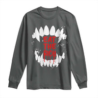 Eat The Rich Long Sleeve Shirt Vamp Fangs Social Activist