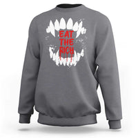 Eat The Rich Sweatshirt Vamp Fangs Social Activist - Wonder Print Shop