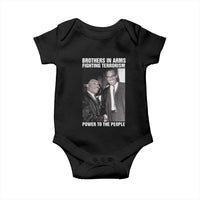 Martin Luther King And Malcolm X Baby Onesie Brothers In Arms Fighting Terrorism Power To The People