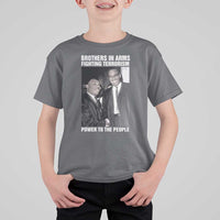 Martin Luther King And Malcolm X T Shirt For Kid Brothers In Arms Fighting Terrorism Power To The People