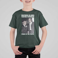 Martin Luther King And Malcolm X T Shirt For Kid Brothers In Arms Fighting Terrorism Power To The People