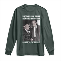 Martin Luther King And Malcolm X Long Sleeve Shirt Brothers In Arms Fighting Terrorism Power To The People
