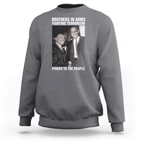 Martin Luther King And Malcolm X Sweatshirt Brothers In Arms Fighting Terrorism Power To The People