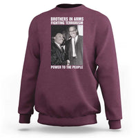 Martin Luther King And Malcolm X Sweatshirt Brothers In Arms Fighting Terrorism Power To The People