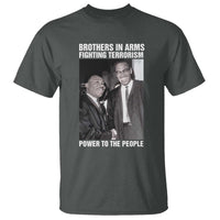 Martin Luther King And Malcolm X T Shirt Brothers In Arms Fighting Terrorism Power To The People