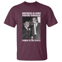 Martin Luther King And Malcolm X T Shirt Brothers In Arms Fighting Terrorism Power To The People