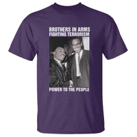 Martin Luther King And Malcolm X T Shirt Brothers In Arms Fighting Terrorism Power To The People