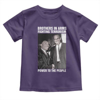 Martin Luther King And Malcolm X Toddler T Shirt Brothers In Arms Fighting Terrorism Power To The People