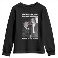 Martin Luther King And Malcolm X Youth Sweatshirt Brothers In Arms Fighting Terrorism Power To The People