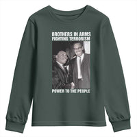 Martin Luther King And Malcolm X Youth Sweatshirt Brothers In Arms Fighting Terrorism Power To The People