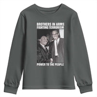 Martin Luther King And Malcolm X Youth Sweatshirt Brothers In Arms Fighting Terrorism Power To The People