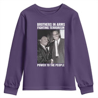Martin Luther King And Malcolm X Youth Sweatshirt Brothers In Arms Fighting Terrorism Power To The People