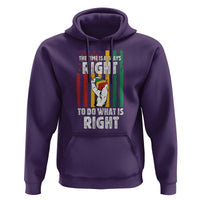 Martin Luther King Quote Hoodie The Time Is Always Right To Do What Is Right Hand Fist