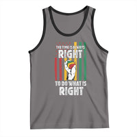 Martin Luther King Quote Tank Top The Time Is Always Right To Do What Is Right Hand Fist