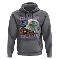 Funny Eagle Bald And Majestic Hoodie Vintage Eagle Thunder Storm