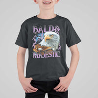 Funny Eagle Bald And Majestic T Shirt For Kid Vintage Eagle Thunder Storm - Wonder Print Shop