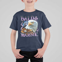 Funny Eagle Bald And Majestic T Shirt For Kid Vintage Eagle Thunder Storm - Wonder Print Shop