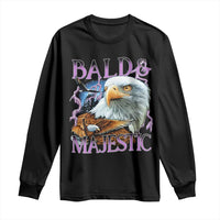 Funny Eagle Bald And Majestic Long Sleeve Shirt Vintage Eagle Thunder Storm