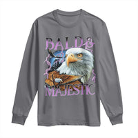 Funny Eagle Bald And Majestic Long Sleeve Shirt Vintage Eagle Thunder Storm