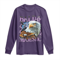 Funny Eagle Bald And Majestic Long Sleeve Shirt Vintage Eagle Thunder Storm