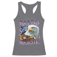 Funny Eagle Bald And Majestic Racerback Tank Top Vintage Eagle Thunder Storm