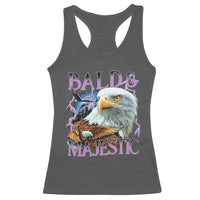 Funny Eagle Bald And Majestic Racerback Tank Top Vintage Eagle Thunder Storm