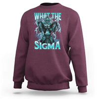 Funny What The Sigma Sweatshirt Alpha Wolf Oddly Specific Thunder Meme