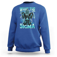 Funny What The Sigma Sweatshirt Alpha Wolf Oddly Specific Thunder Meme