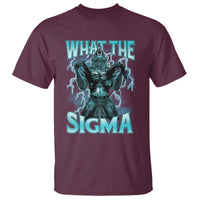 Funny What The Sigma T Shirt Alpha Wolf Oddly Specific Thunder Meme