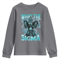 Funny What The Sigma Youth Sweatshirt Alpha Wolf Oddly Specific Thunder Meme