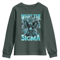 Funny What The Sigma Youth Sweatshirt Alpha Wolf Oddly Specific Thunder Meme