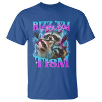 Funny Rizz Em With The Tism T Shirt Meme Autistic Racoon - Wonder Print Shop