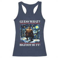 Funny Bigfoot Guess What Racerback Tank Top Butt Sasquatch Starry Night