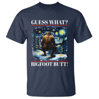 Funny Bigfoot Guess What T Shirt Butt Sasquatch Starry Night - Wonder Print Shop