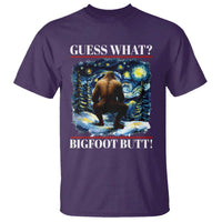 Funny Bigfoot Guess What T Shirt Butt Sasquatch Starry Night - Wonder Print Shop